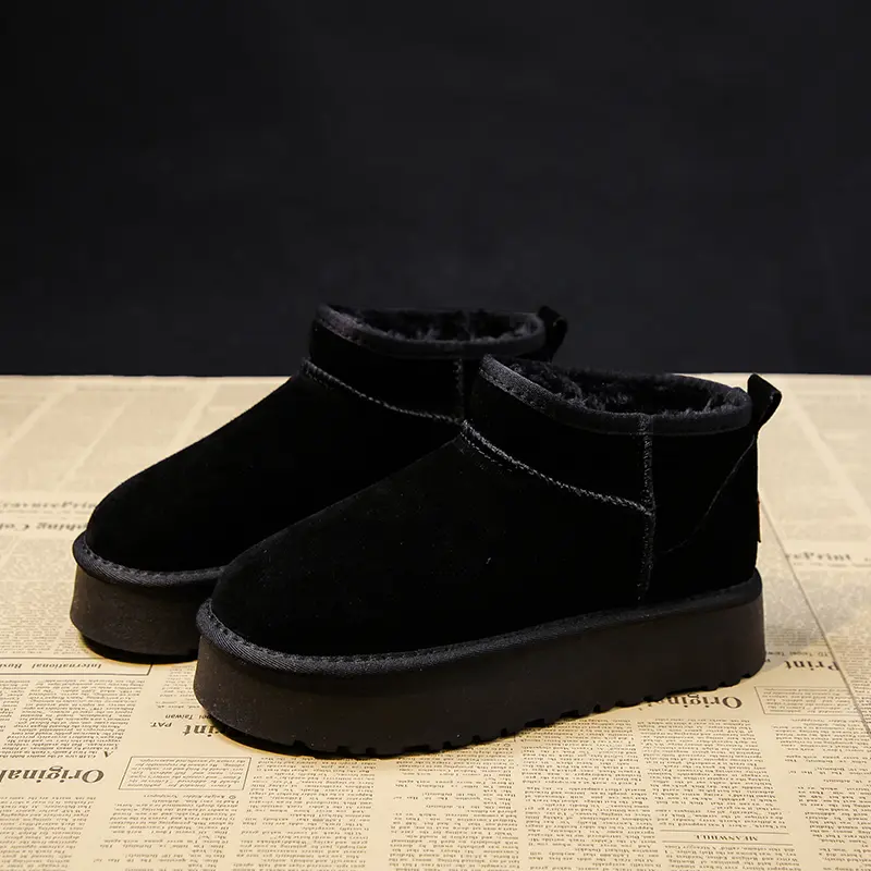 New 2024 Classic Thickened Fluff Women's Snow Boots Comfortable Warm Ankle Boots Women Winter Ladies Shoes Botas Mujer