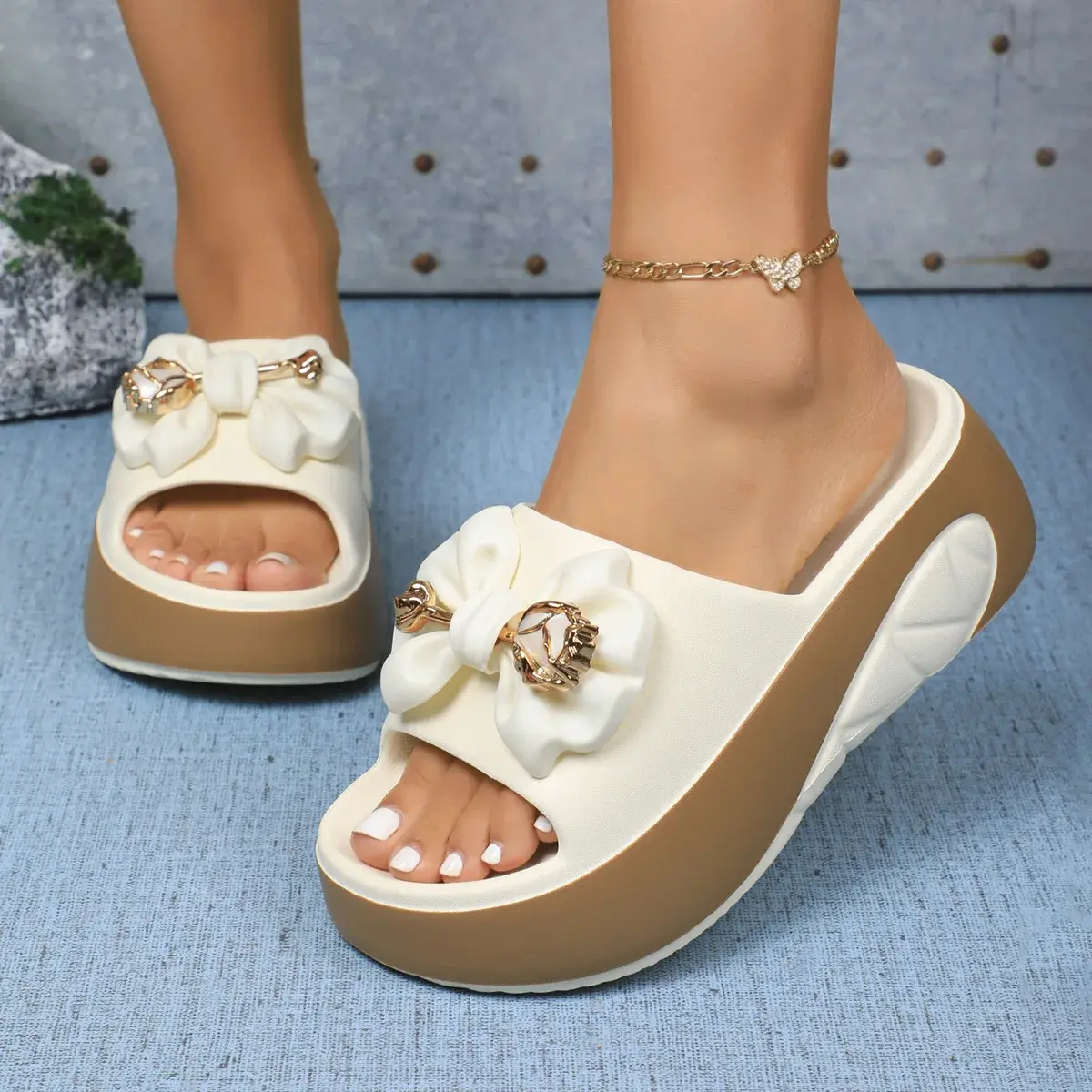 2025 Women Slippers EVA Soft Sole Summer Casual Women Platform Sandals Fashion Non-Slip Beach Slippers Luxury Slides Women