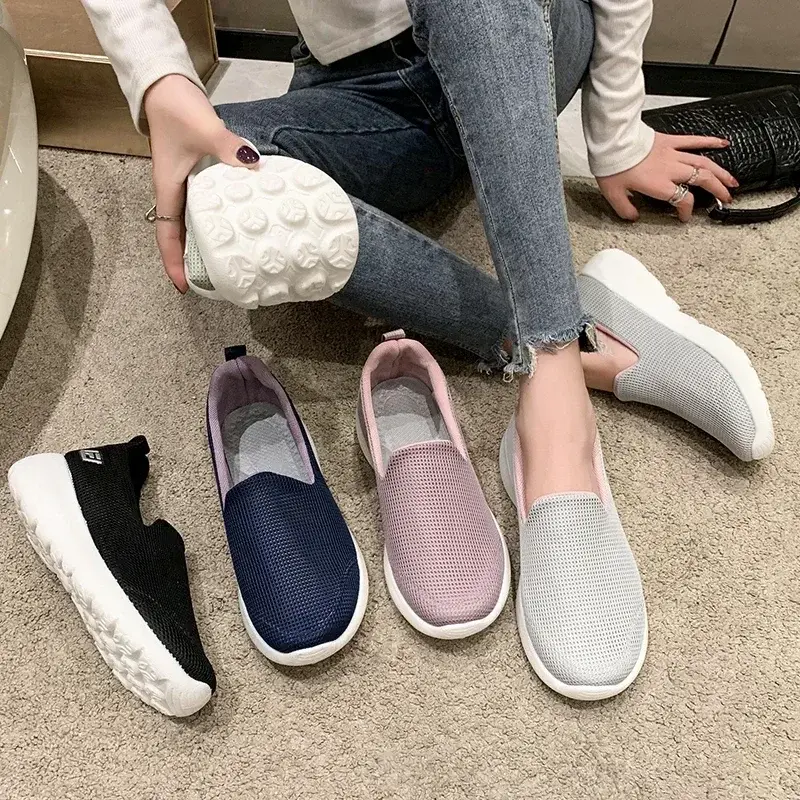 Spring Women's Loafers Comfortable Female Shoes Ballet Flats Socks Sneakers Tennis Zapatilas Mujer Women Casual Shoes