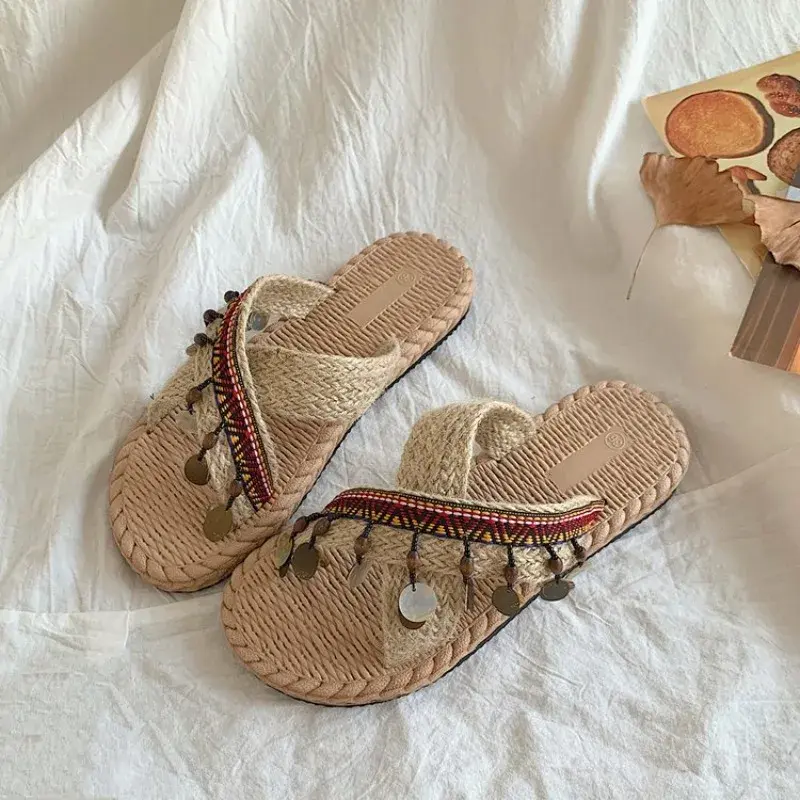 Women's Flat Bottom Fashion One Word Slippers Womens Shoes Comfort Summer Outdoor Beach Luxury Sandals Women Designers