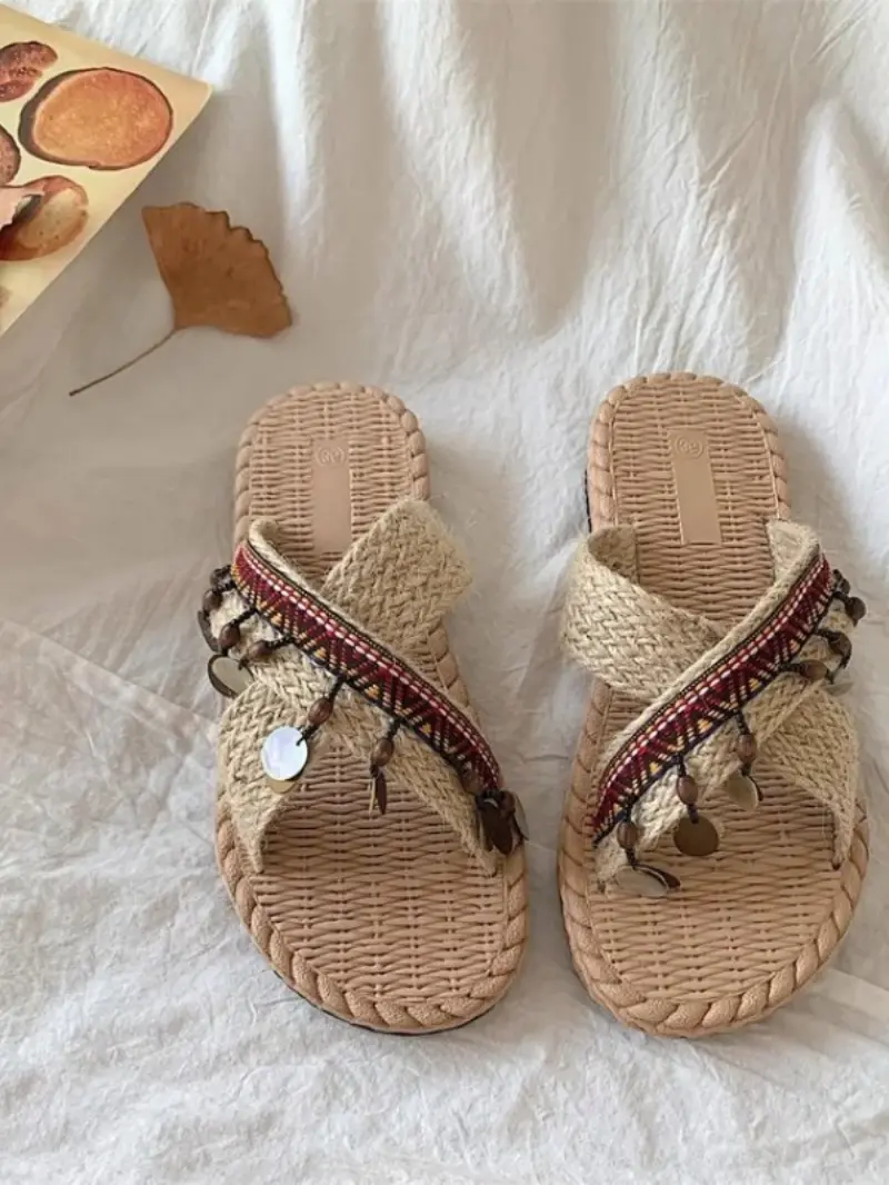 Women's Flat Bottom Fashion One Word Slippers Womens Shoes Comfort Summer Outdoor Beach Luxury Sandals Women Designers