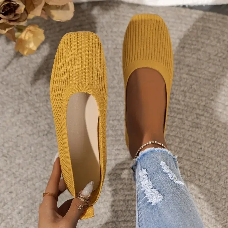 Women Flats 2025 New Solid Color Loafers Women Slip on Shallow Comfort Flat Shoes for Women  Shoes
