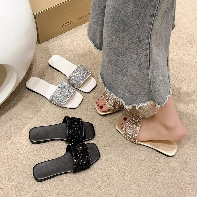 Women's Flat Sandals European American Fashion Lightweight Comfortable Casual Shoes Outdoor Vacation Beach Shoes