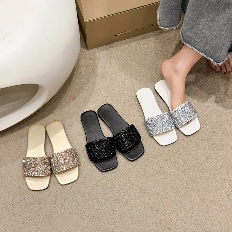 Women's Flat Sandals European American Fashion Lightweight Comfortable Casual Shoes Outdoor Vacation Beach Shoes