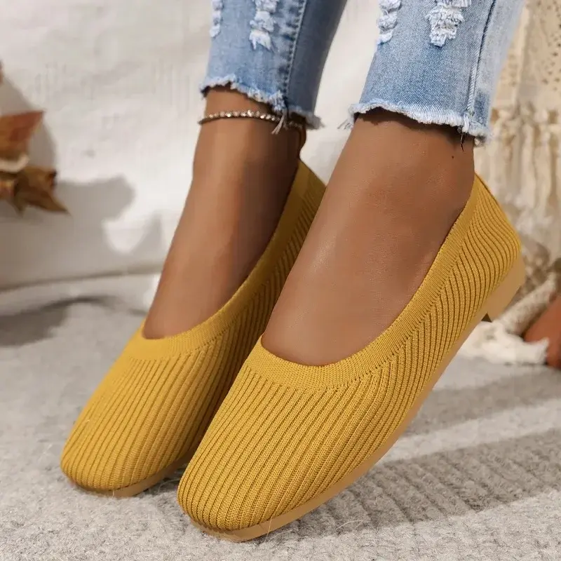 Women Flats 2025 New Solid Color Loafers Women Slip on Shallow Comfort Flat Shoes for Women  Shoes