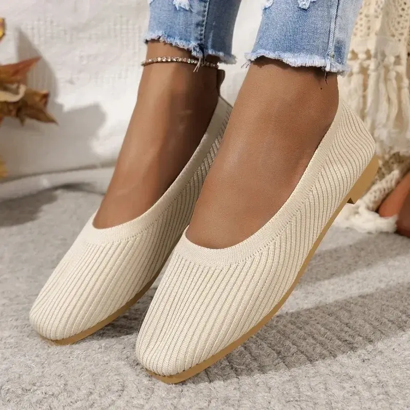 Women Flats 2025 New Solid Color Loafers Women Slip on Shallow Comfort Flat Shoes for Women  Shoes