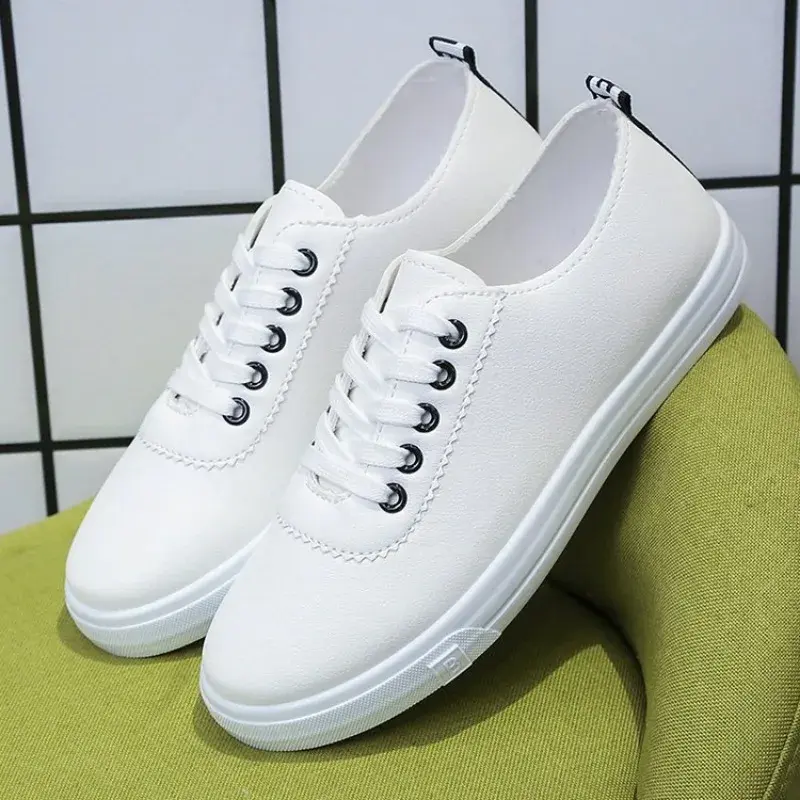 Shoes Women 2024 New Casual Breathable Sneakers Women White Lace-up Women's Vulcanize Shoes Summer Flat Bottom sports shoes