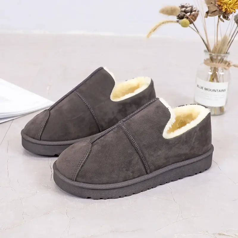 2024 Snow Boots Women's Short Tube Thickened Cotton Shoes Non-slip Winter New Shoes Student Women's Shoes  Black Boots