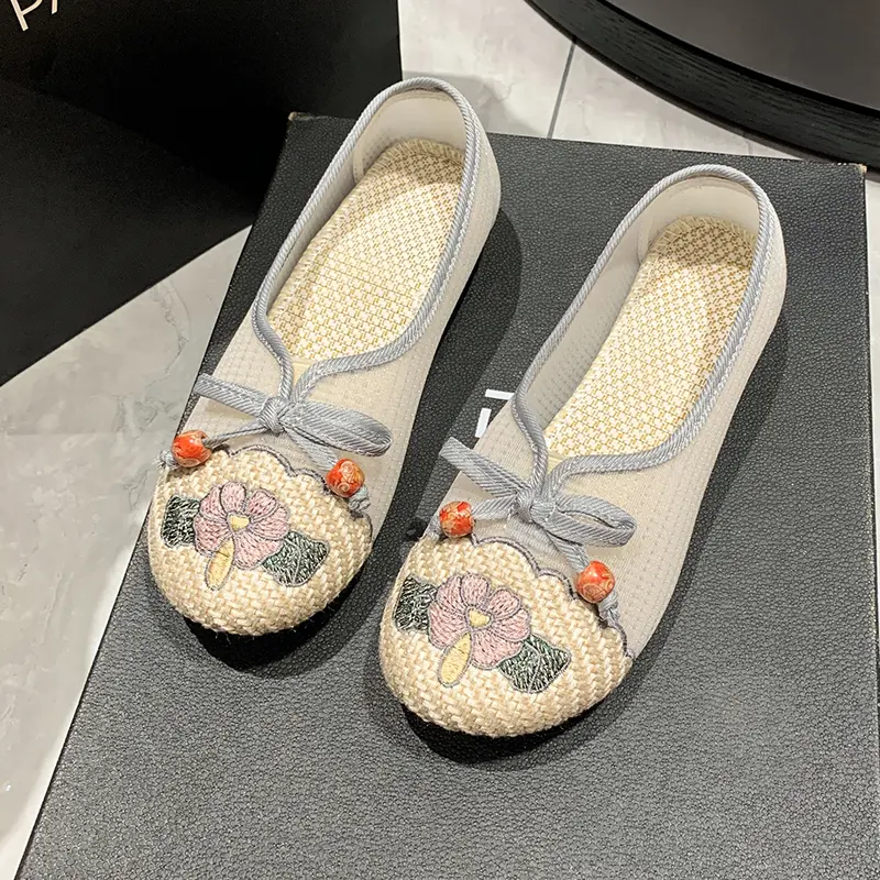 Women Sneakers Mesh Breathable Floral Comfort Mother Shoes Soft Solid Color Fashion Female Footwear Lightweight Zapatos De Mujer
