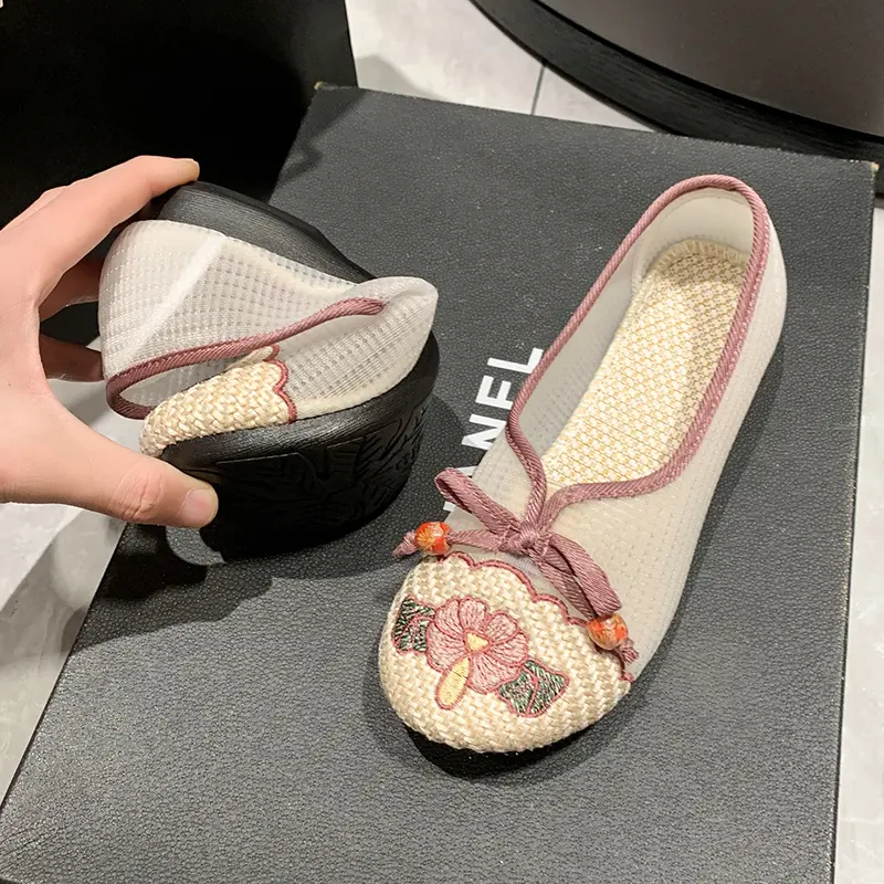 Women Sneakers Mesh Breathable Floral Comfort Mother Shoes Soft Solid Color Fashion Female Footwear Lightweight Zapatos De Mujer