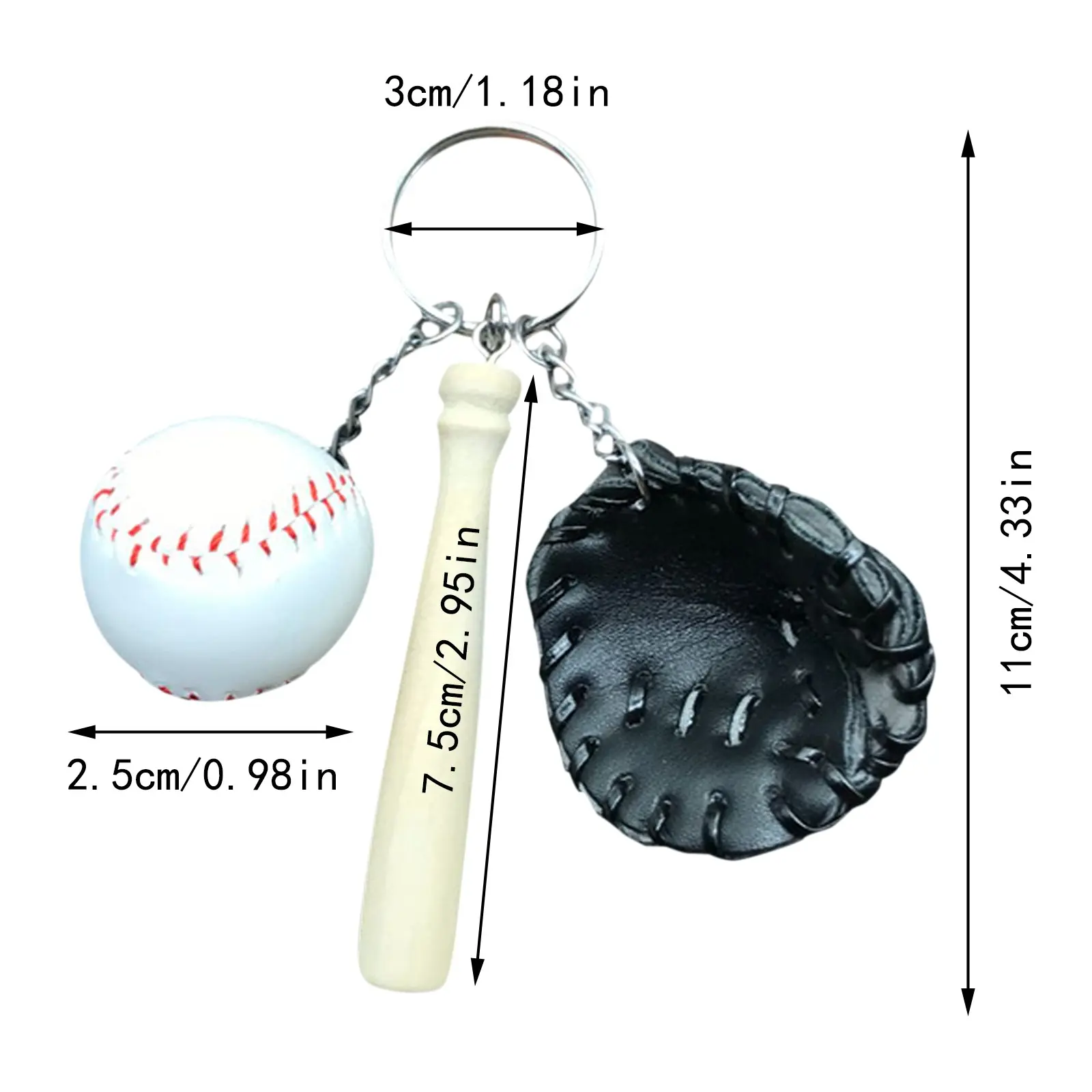 Funny Baseball Keychain Gifts For Man Male Baseball Gift For Players Seniors Mom Dad Team Basket Bag Ideas Key Purse Keyring