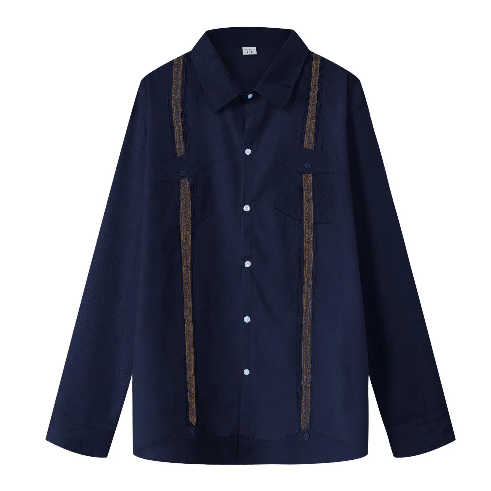 Men's Minimalist Solid Shirt With Button Stretch Lightweight Outdoor Sports Blouse Autumn Long Sleeve Lapel Neck Fashion Shirts