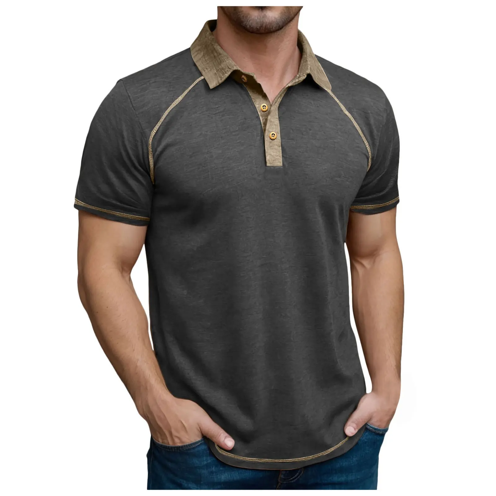 Mens Shirts Plain Mens Shirt Large Size Base Shirt Digital 3D Printing Casual Collarless Long Sleeve Men Long Sleeve T Shirt