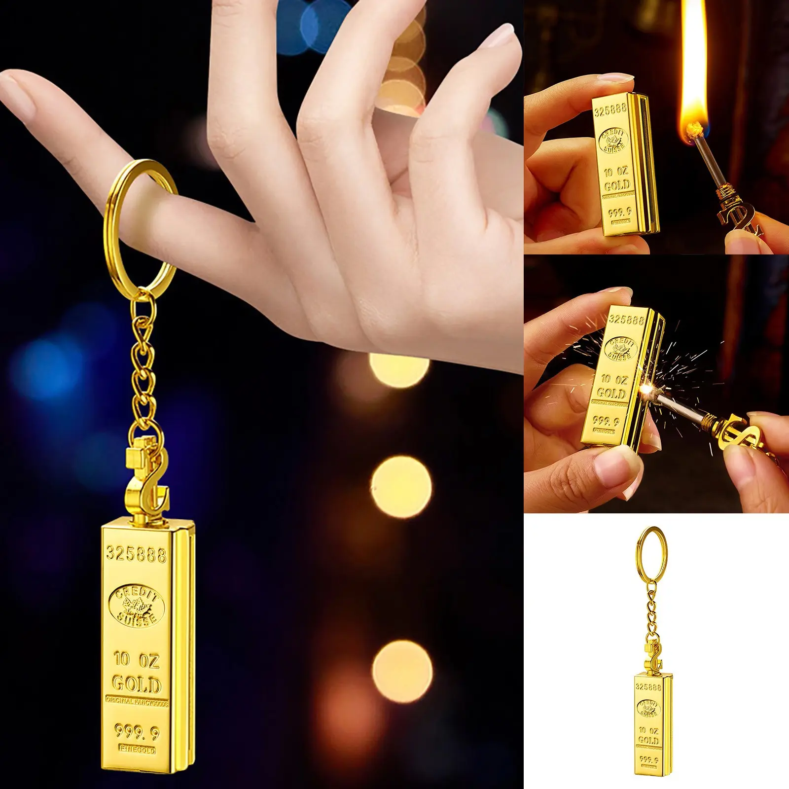10000 Times Reusable Keychain Light Er Water Proof Light Er Water Proof Emergency Camping Keychain Light Er For Clip Ring