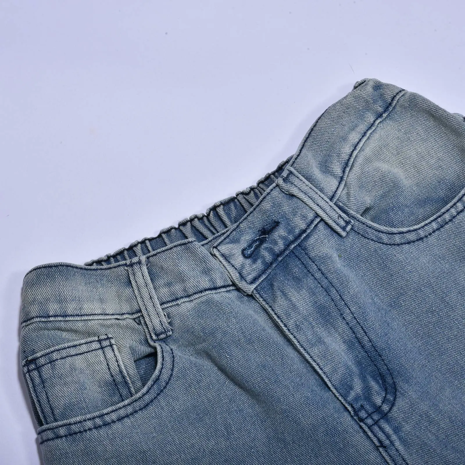 Men's Fashion Jeans Pants High Waist Straight Wide Leg Loose Skateboarding Denim Trousers Male Baggy Slim Fit Versatile Trouser