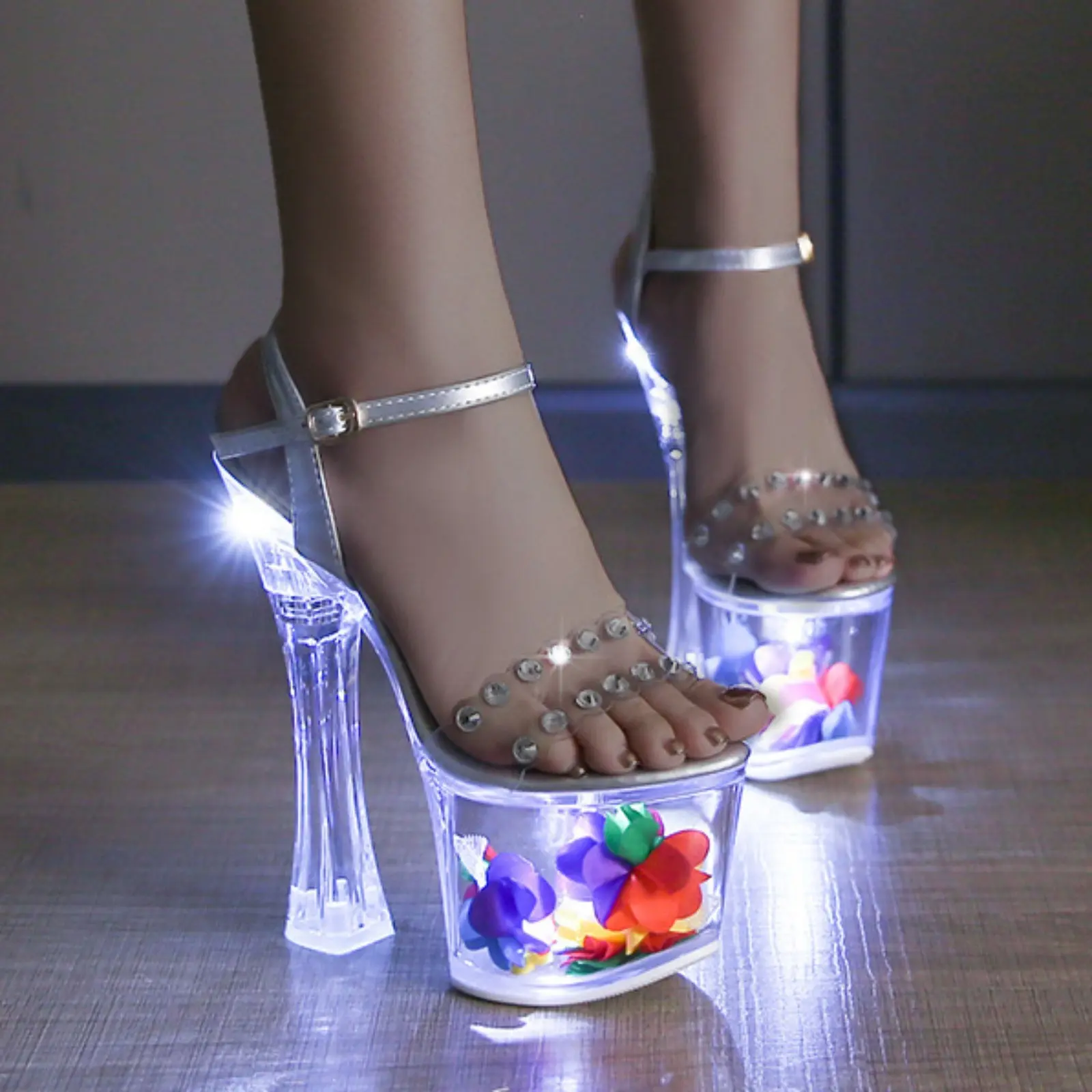 Womens Size 9 Comfort Sandal Sexy Slim High Heel Party Women Shoes High Heels Chunky Heels Fashion Womens Bow Sandals Jelly