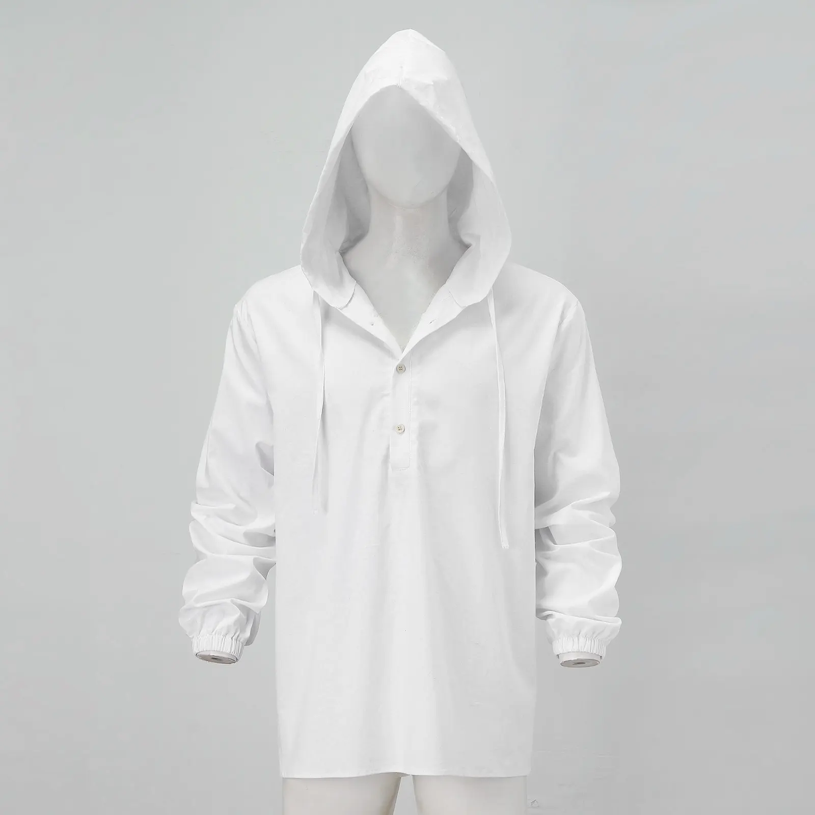 Solid Hoodies Blouse For Man Outdoor Casual Sports Loose Shirts Male Drawstring Long Sleeve Breathable Commuting Shirts 한국인후기많은옷