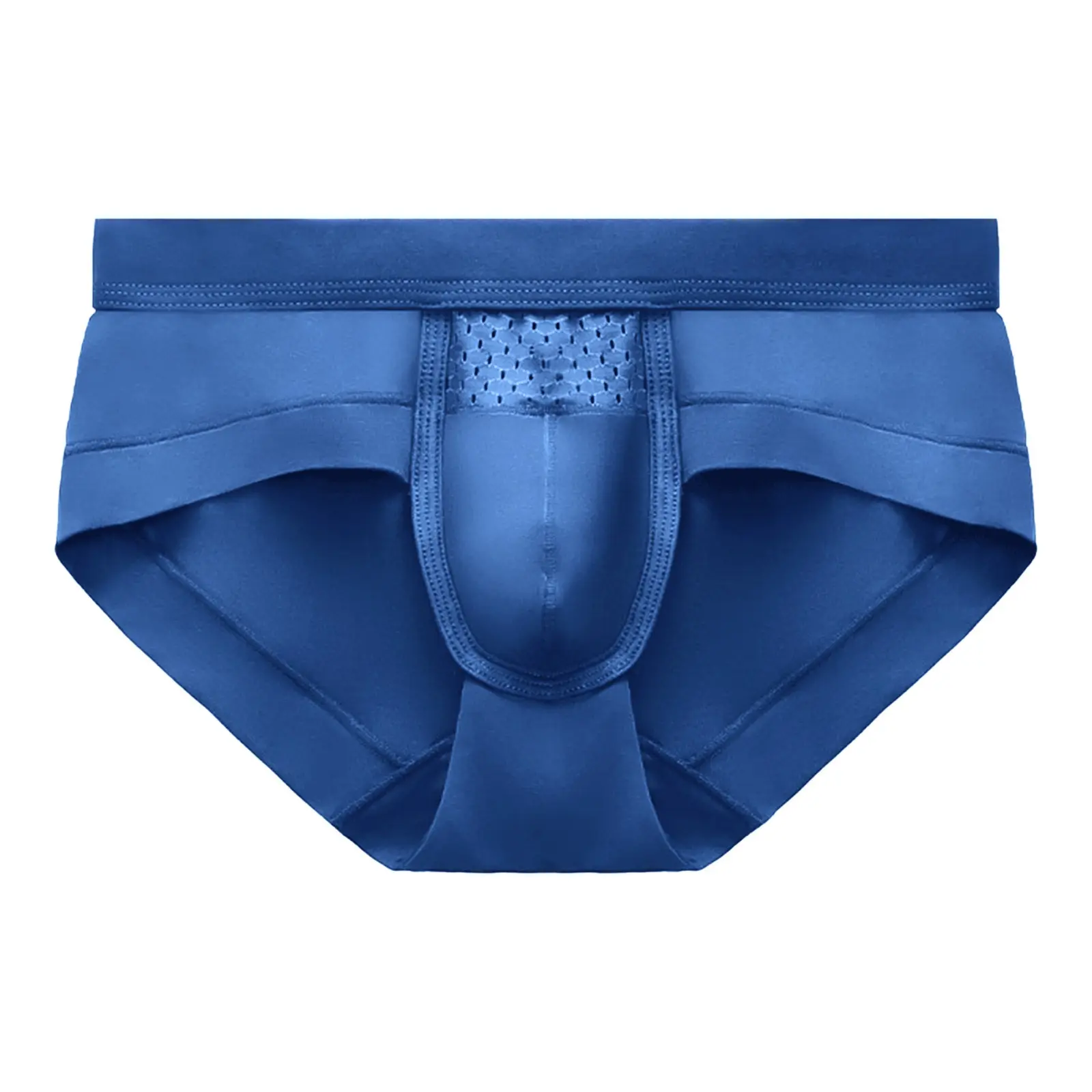 Male Triangle Low Waisted Sexy Solid Color Underwear Small Flat Angle Stretch Breathable Underwear Lightweight Comfty Briefs