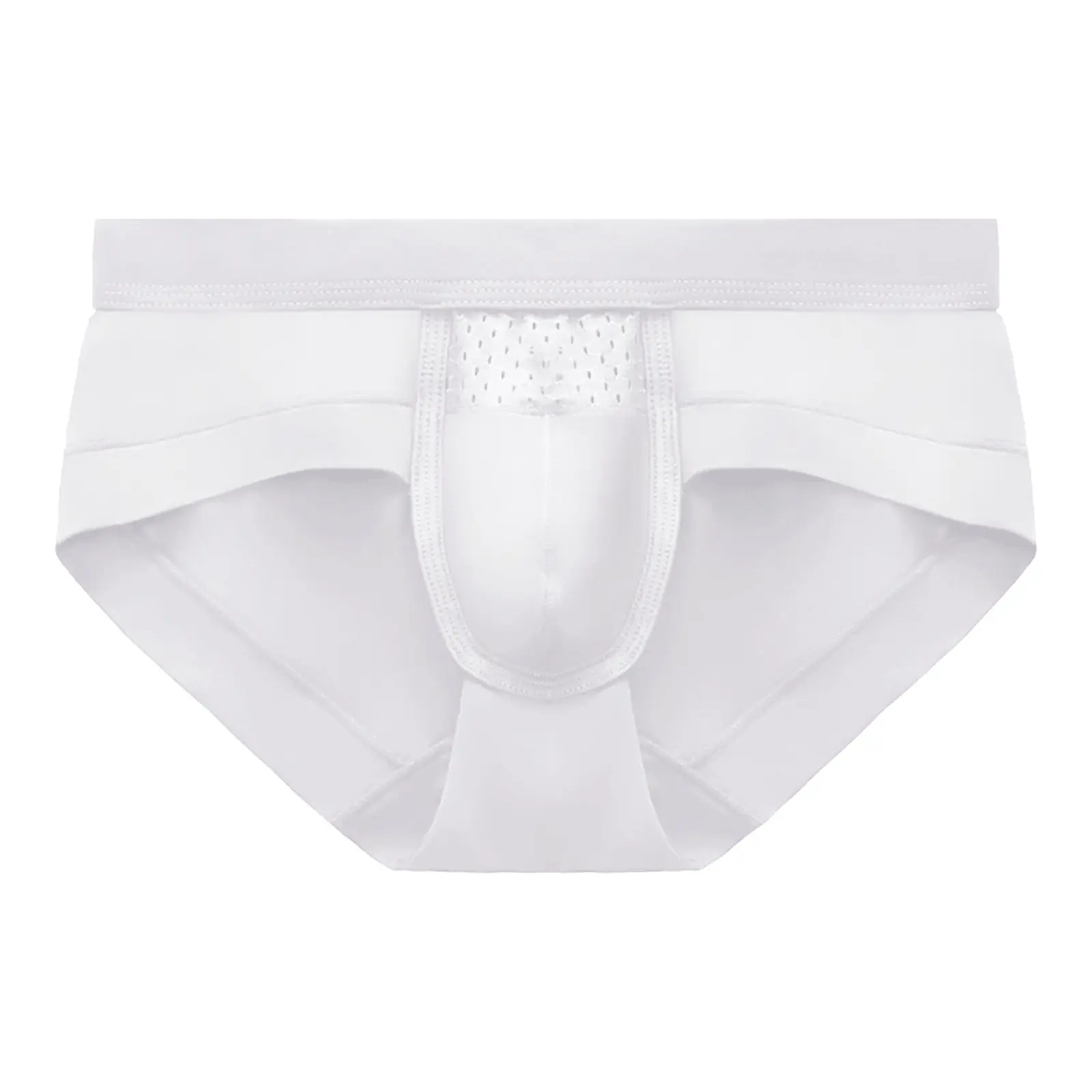 Male Triangle Low Waisted Sexy Solid Color Underwear Small Flat Angle Stretch Breathable Underwear Lightweight Comfty Briefs