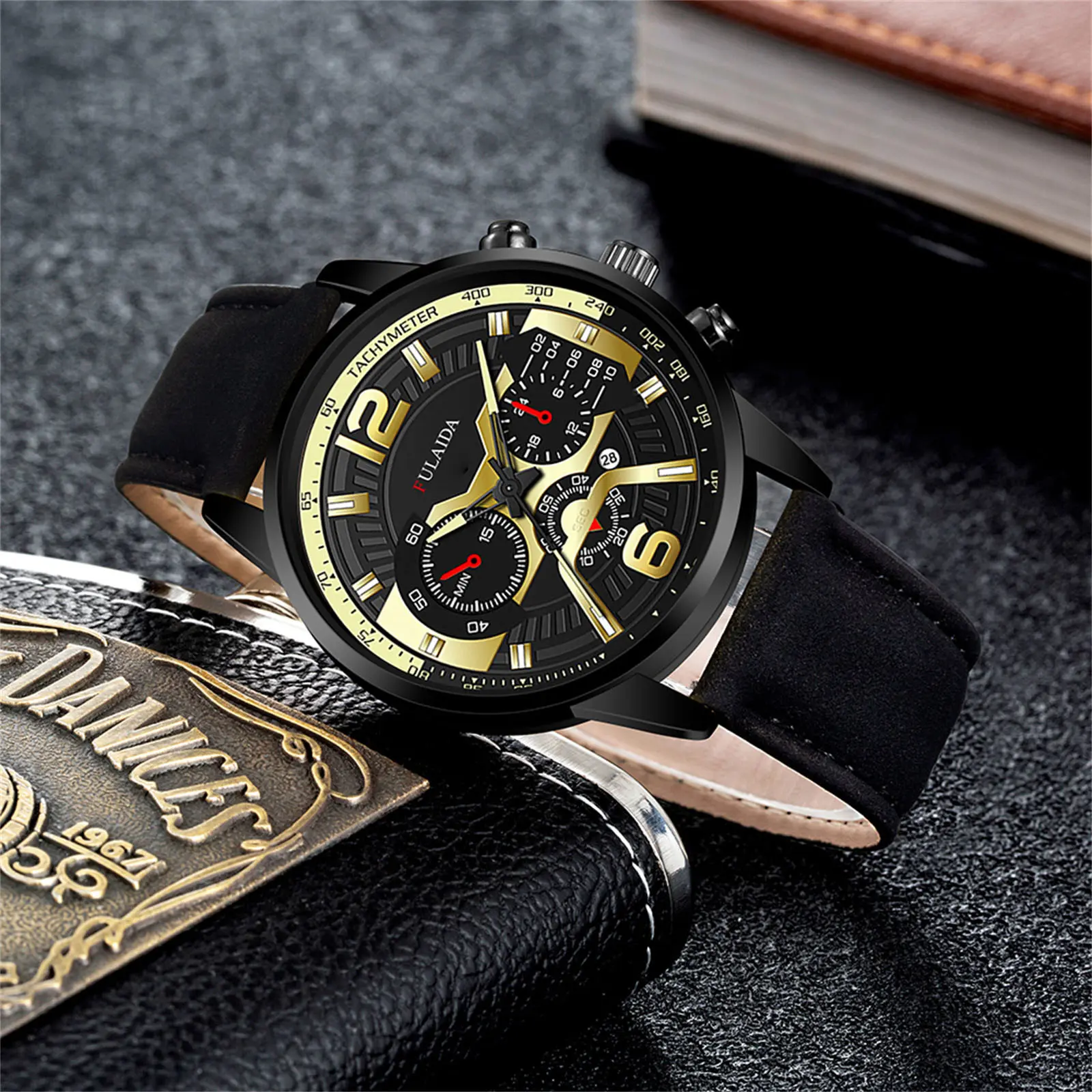 Men's Business Automatic Watches Stainless Analog Quartz Mechanical Wristwatch High End Classic Design Business Work Watch