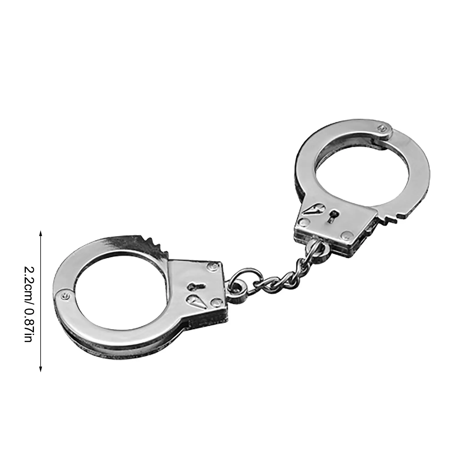 Handcuff Charm Metal Handcuff-Shaped Creative Keychain Keychain Keychains Person Alarm Streetwear Fashion Decor Personality