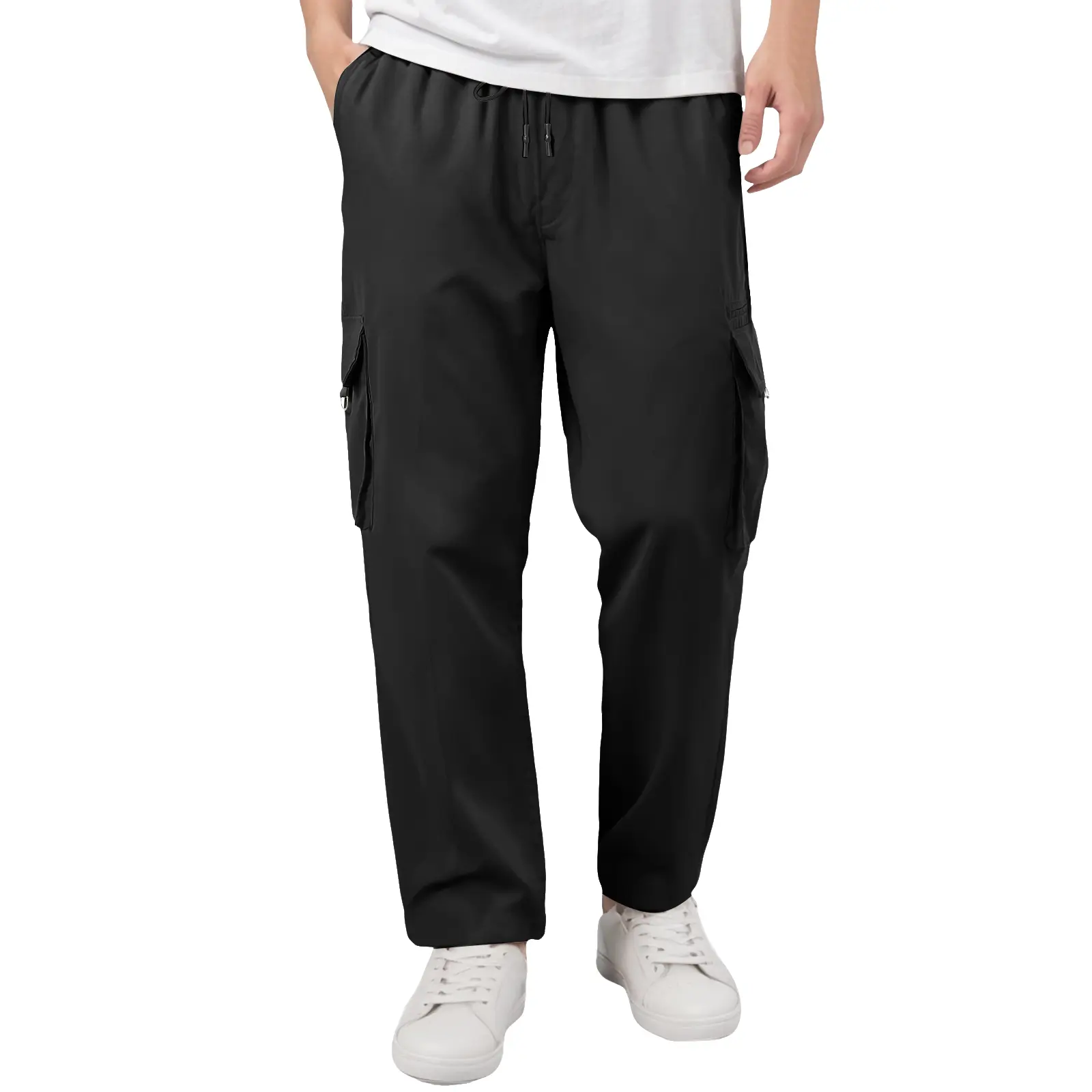 Warm And Tote Men'S Spring And Drawstring Pocket Breathable Casual Sports Pants Men'S Clothing Street Wear Roupas Masculinas