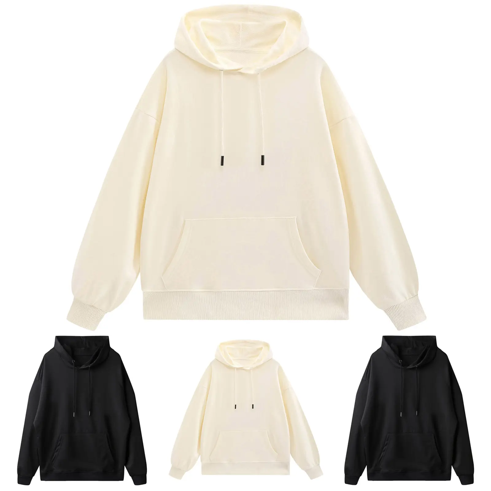 Pullover Hoodie Men Men'S Solid Color Long Sleeved Twill Casual Hooded Sweatshirt Sweatshirt Dress For Men Sudadera Hombre