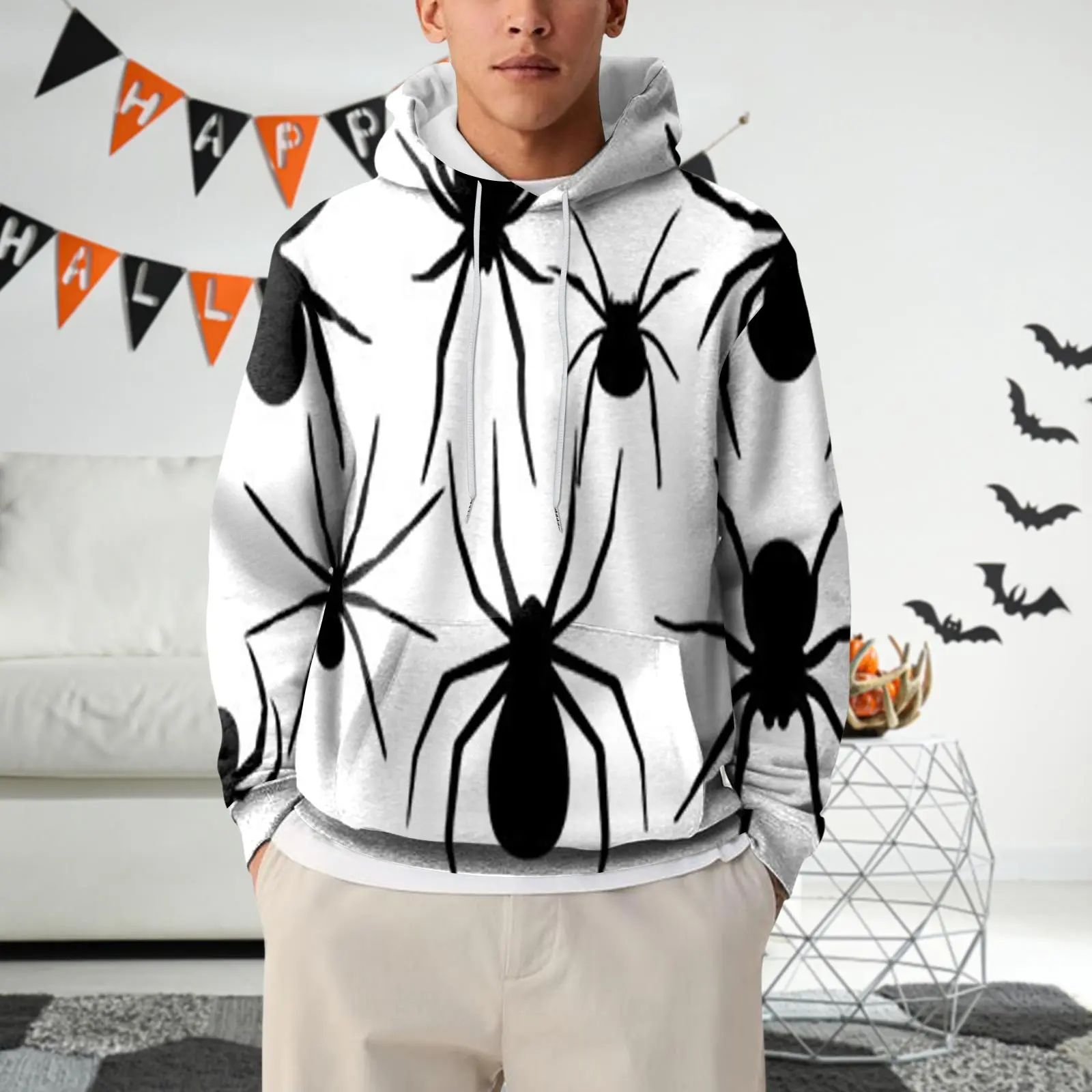 Hoodies For Man Skeleton Zip Up Hoodie Halloween Fashion Casual Pullover Hoodie With Pockets Sweatshirts For Men Women Sudaderas