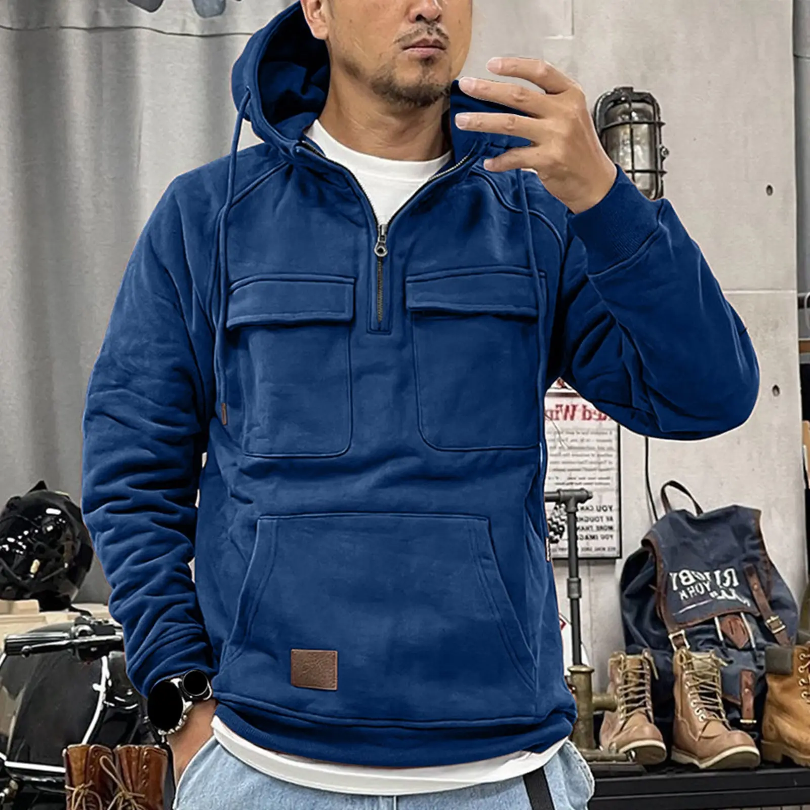 Cute Long Sleeve Shirt Mens Long Sleeve Casual O Neck Oversized Sweatshirt Loose Fit Tunic Fall Blouses Hoodies for Men T