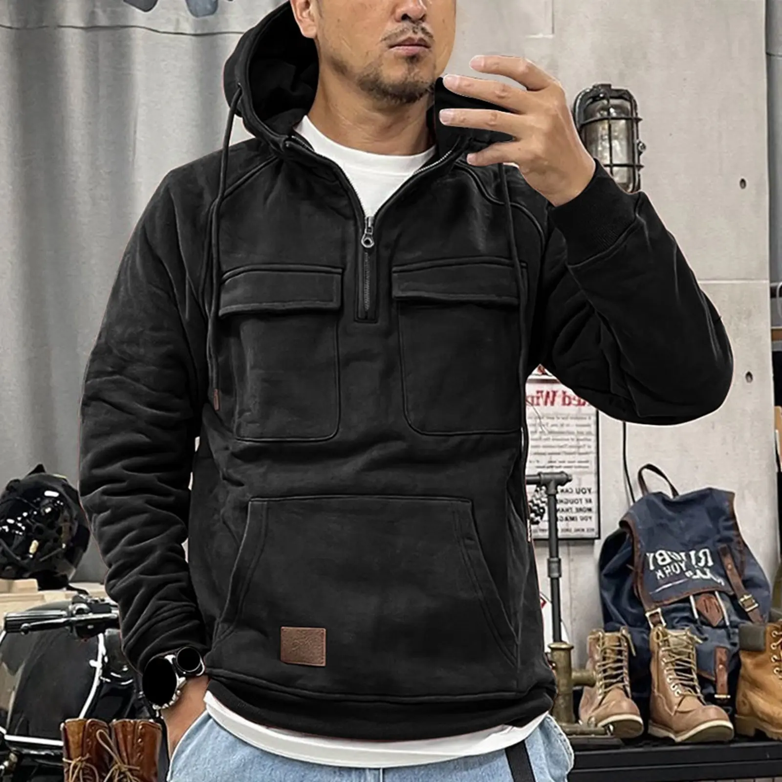 Cute Long Sleeve Shirt Mens Long Sleeve Casual O Neck Oversized Sweatshirt Loose Fit Tunic Fall Blouses Hoodies for Men T