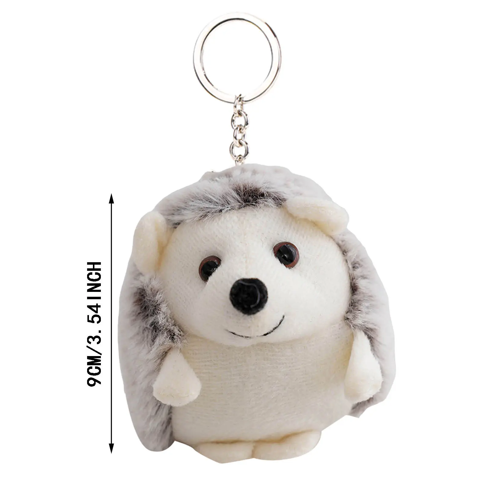 Hedgehog Plush Toy Pendant Doll Cartoon Hedgehog Cute Plush Toy School Bag Pendant Keychain Purse Key Holder Hook Interesting