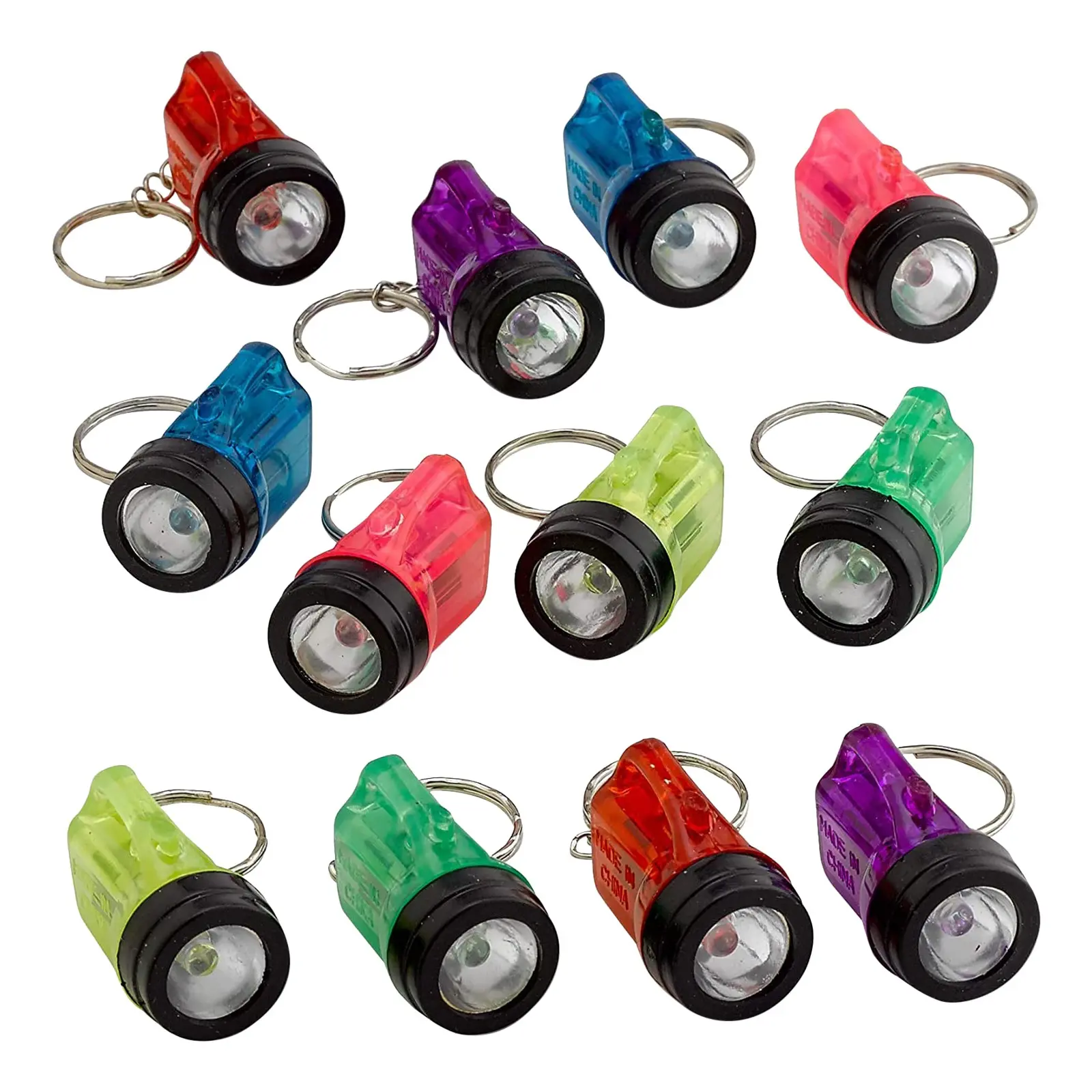 Flashlight Strong Light Small Miner's Lamp Luminous Toy Detachable Key Rings