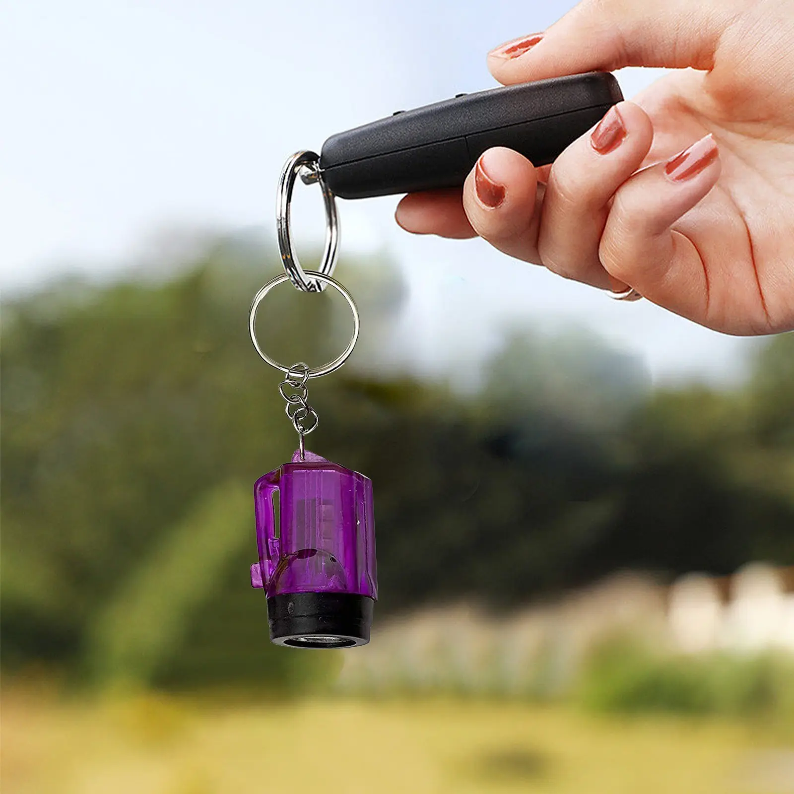 Flashlight Strong Light Small Miner's Lamp Luminous Toy Detachable Key Rings