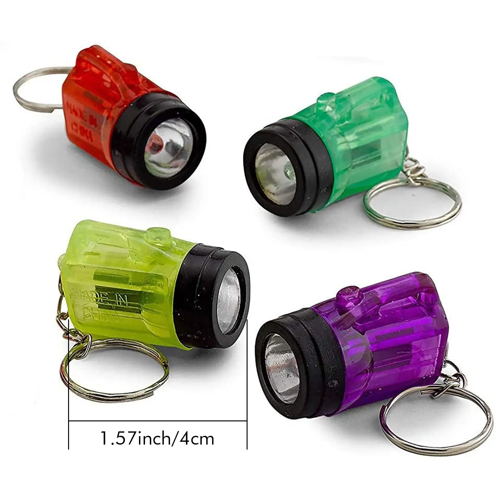 Flashlight Strong Light Small Miner's Lamp Luminous Toy Detachable Key Rings
