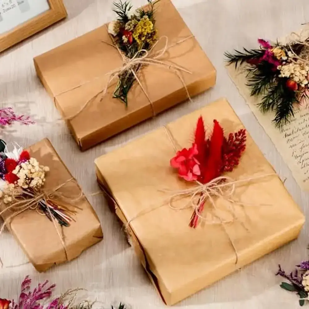 Mixed Natural Dried Flowers Bouquets Assorted Styles Crafts Vase Decoration Wedding Bouquet 48 Pcs