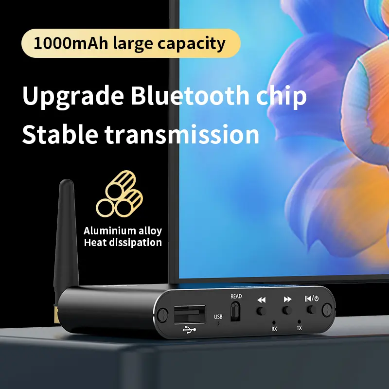 Bluetooth 5.4 Audio Receiver Transmitter 3.5MM AUX RCA USB U-Disk DSP Decoding EQ HIFI Stereo Surround Music Wireless Adapter