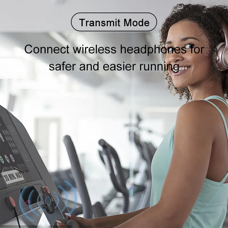 2 In 1 Bluetooth 5.4 Audio Receiver Transmitter Hifi Stereo Wireless Adapter 3.5MM AUX With Mic For Airplane TV PC Car Speaker
