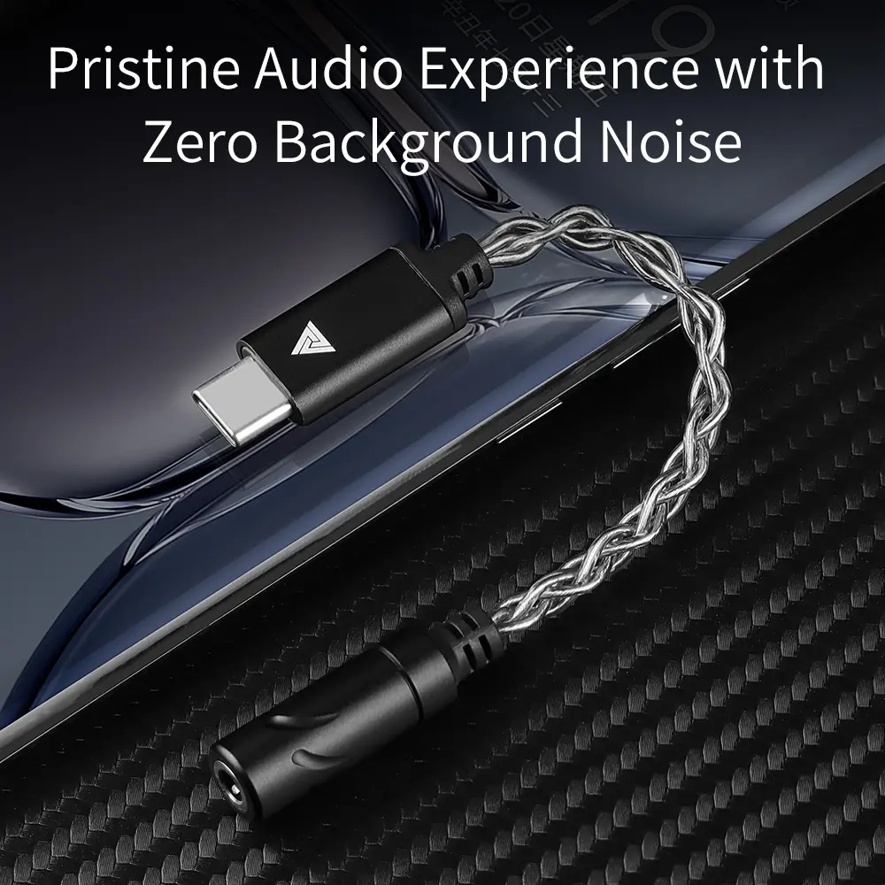 QKZ CX31993 USB Type-C to 3.5mm Audio interface Headphone Amplifier HiFi DAC Earphone Sound Amplifier 32bit 384kHz Audio Adapter