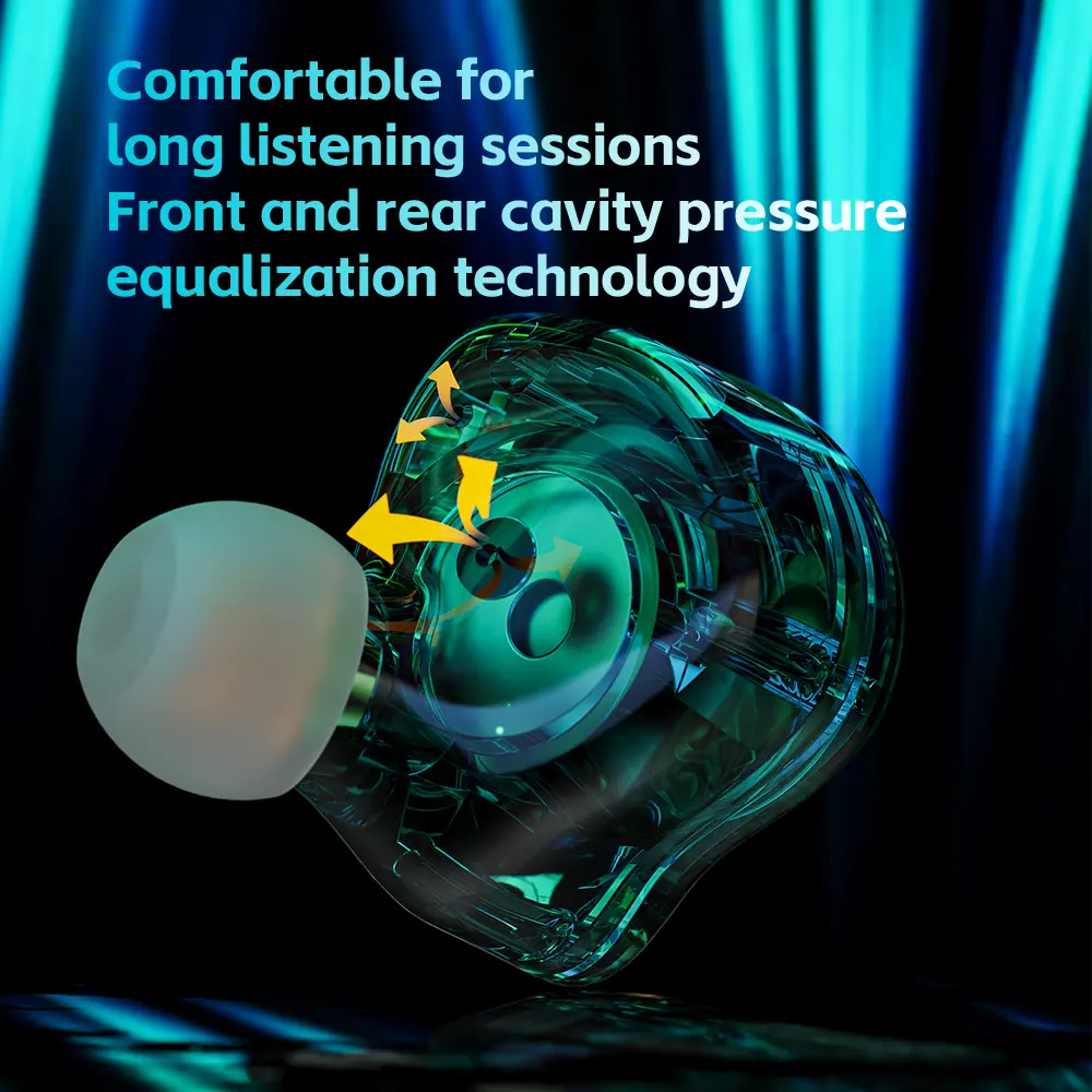 QKZ AK6-Lucky Earphones HIFI Bass Earbuds Monitor 3-Level Tuning Switch 3.5mm AUX In-Ear Headset Sport Stereo Sound Headphones