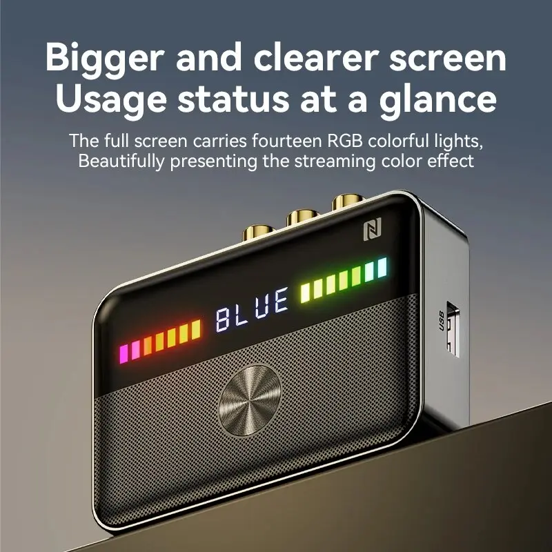 NFC Bluetooth 5.3 Audio Receiver Transmitter 3.5MM AUX RCA Coaxial Optical DAC Converter Wireless Adapter for TV PC Car Speaker