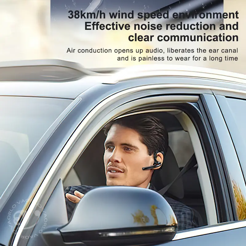 Ultra-long Standby Business Wireless Headset LED Display With MIC Noice Cancelling Left Right Ear Universal Bluetooth Earphone