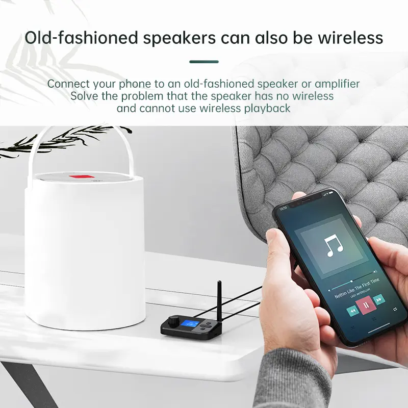 Multi-Function Bluetooth Audio Transmitter Receiver 3.5mm AUX Optical Coaxial Stereo Wireless Adapter DAC Converter For TV PC