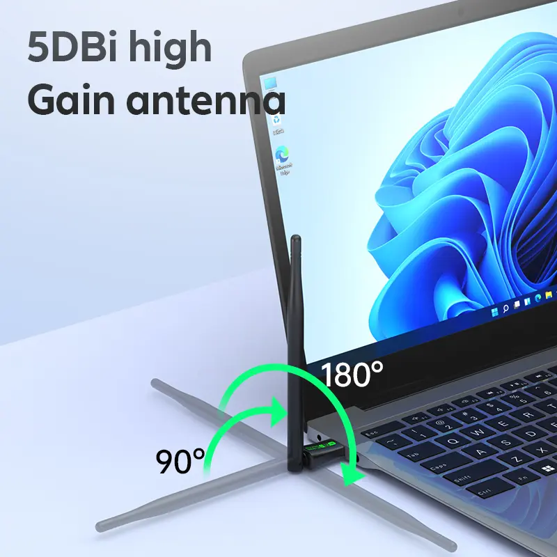 AX900 USB WIFI6 Bluetooth 5.4 Adapter 2.4G+5GHz Dual Band 802.11AX Wireless Network Card Receiver Dongle Antenna For WIN10/11