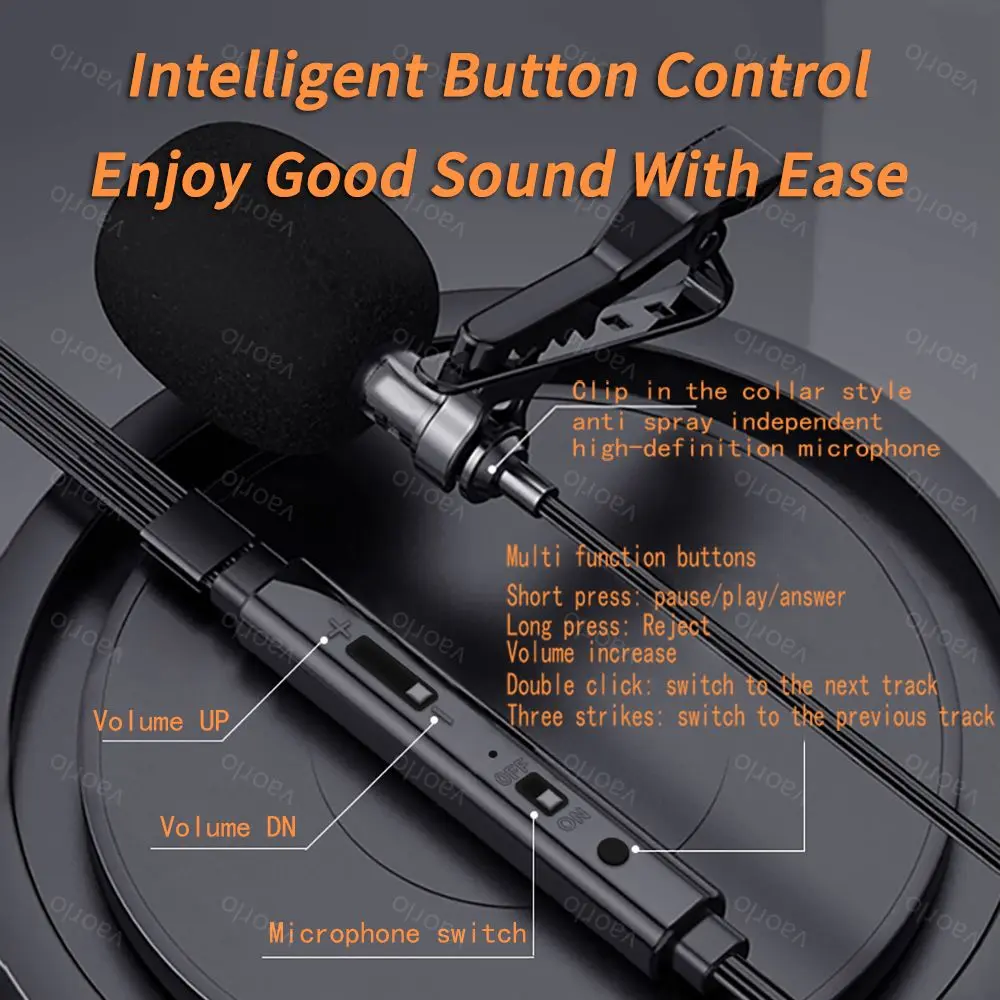Digital Chip Wired Earphone 3.5mm AUX/Type C 9D HiFi Surround HD MIC In-Ear Karaoke Headsets For Samsung Huawei Xiaomi iPad PC