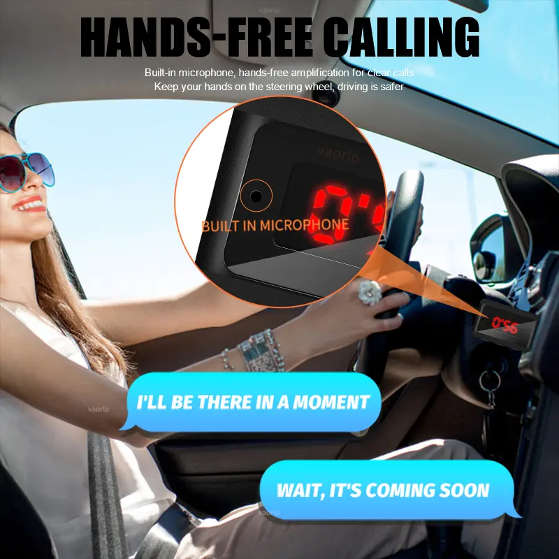 Car Bluetooth 5.3 Transmitter Receiver Handsfree Call Mini USB Power Car Kit Auto Stereo Wireless Audio Adapter For Car FM Radio