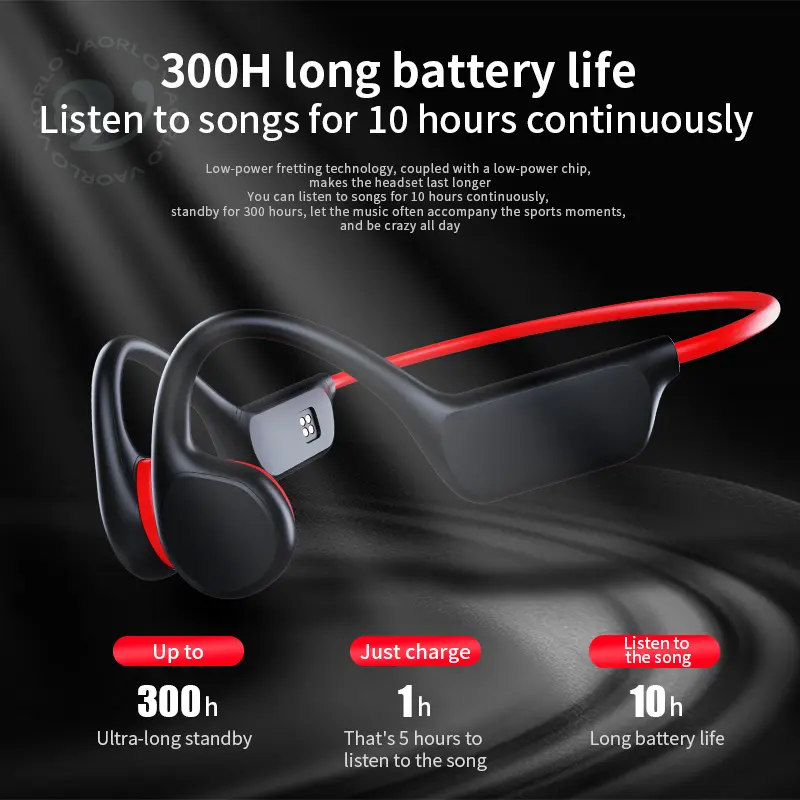Bone Conduction Headphones Wireless Bluetooth +32GB RAM MP3 IPX8 Waterproof Noise Canceling Headsets Painless Wear For Swimming