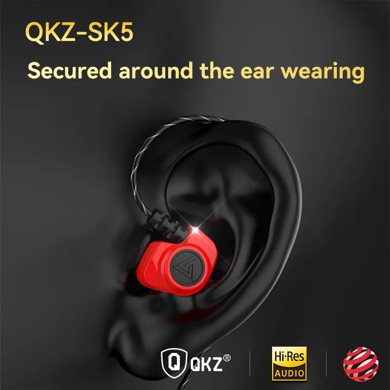 Original QKZ SK5 Wired Earphones In-ear 3.5mm AUX With MIC Noise Reduction HD Call HIFI For Game Music Sports Fashion Design