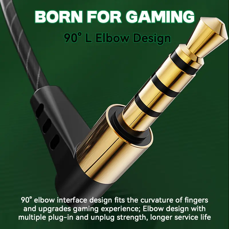 9D Surround HIFI Heavy Bass Wired Earphones Dynamic Music Headset With Mic Earbuds 3.5MM In Ear Wired Race Gaming Headphone