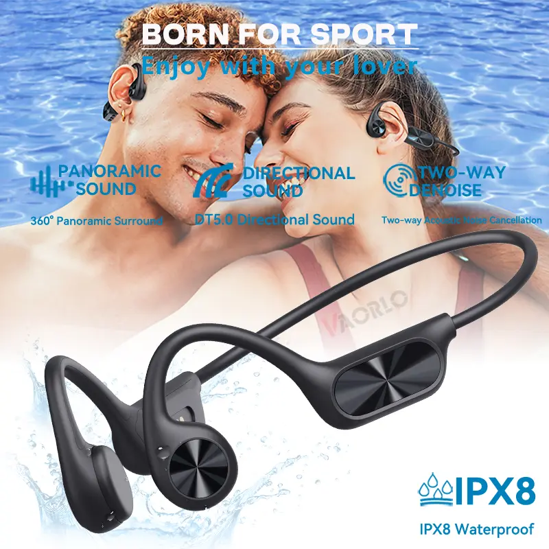 Original Bone Conduction Wireless Headphones Bluetooth 5.4 32GB MP3 Player IPX8 Waterproof Swimming Sports HIFI Music Headsets