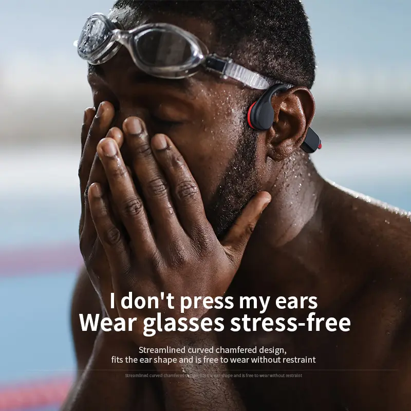 True Bone Conduction Headphones IPX8 Waterproof 32GB MP3 Professional Swimming Headset For Swimming Sports Run Music Surfing